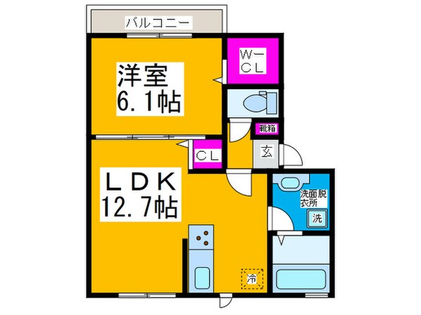 ヴィクトワールの物件間取画像